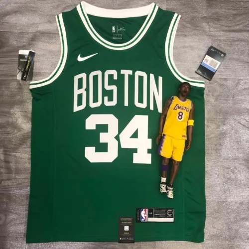 Boston Celtics Retro Paul Pierce #34 Green Men's Jersey