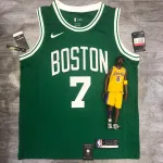 Boston Celtics Retro Jaylen Brown #7 Green Men's Jersey