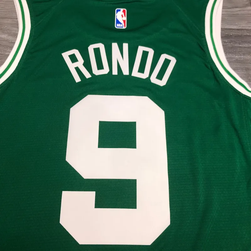 Boston Celtics Retro Rajon Rondo #9 Green Men’s Jersey