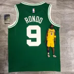 Boston Celtics Retro Rajon Rondo #9 Green Men’s Jersey
