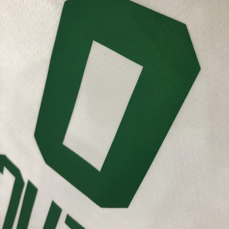 Boston Celtics Retro Jayson Tatum #0 White Men’s Jersey
