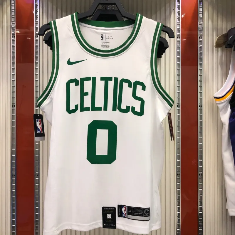 Boston Celtics Retro Jayson Tatum #0 White Men’s Jersey