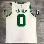Boston Celtics Retro Jayson Tatum #0 White Men’s Jersey
