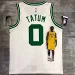 Boston Celtics Retro Jayson Tatum #0 White Men’s Jersey