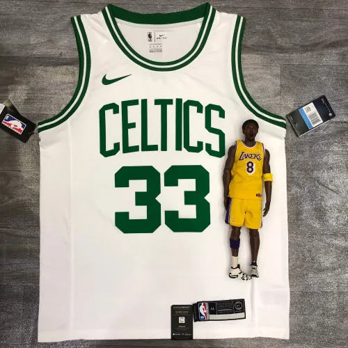 Boston Celtics Retro Larry Bird #33 Wit Heren Jersey