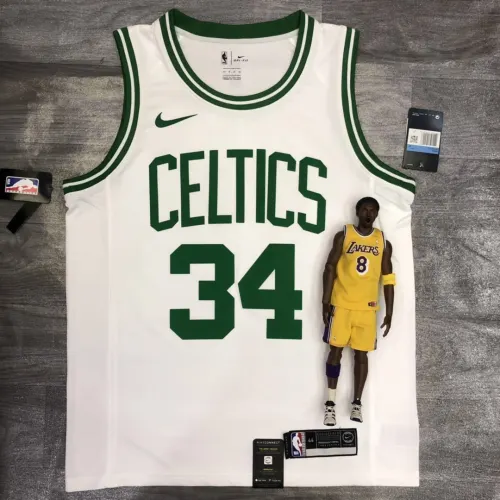 Boston Celtics Retro Paul Pierce #34 Blanc Maillot Hommes
