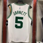 Boston Celtics Retro Kevin Garnett #5 White Men’s Jersey
