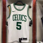 Boston Celtics Retro Kevin Garnett #5 White Men’s Jersey