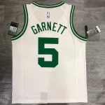 Boston Celtics Retro Kevin Garnett #5 White Men’s Jersey