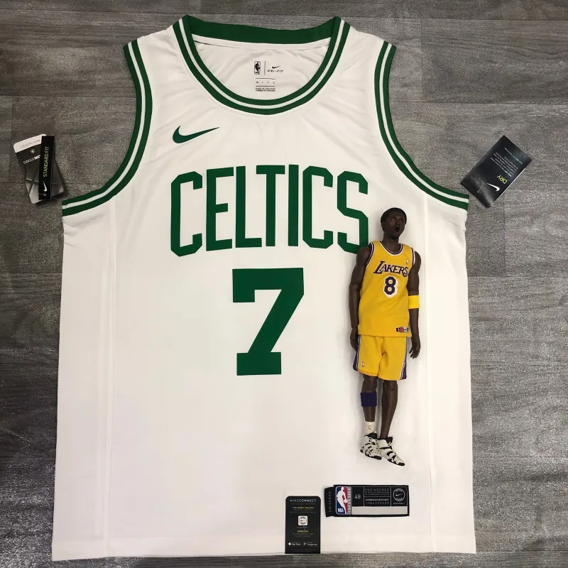 Boston Celtics Retro Jaylen Brown #7 White Men’s Jersey