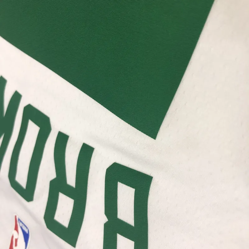 Boston Celtics Retro Jaylen Brown #7 White Men’s Jersey