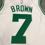 Boston Celtics Retro Jaylen Brown #7 White Men’s Jersey