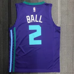 Charlotte Hornets Purple LaMelo Ball #2 Men's Jersey - product photo Charlotte Hornets Purple LaMelo Ball #2 Men's Jersey product image
