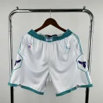 Calções brancos para homem dos Charlotte Hornets Charlotte Hornets White Men’s Shorts