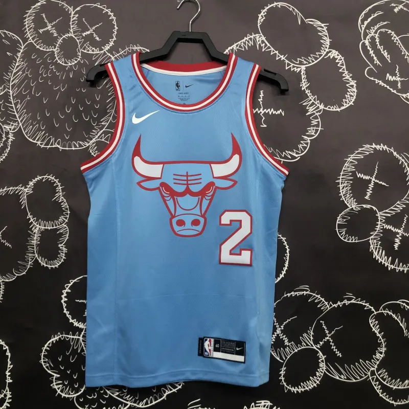 Camiseta de hombre de los Chicago Bulls de Lonzo Ball (#2)