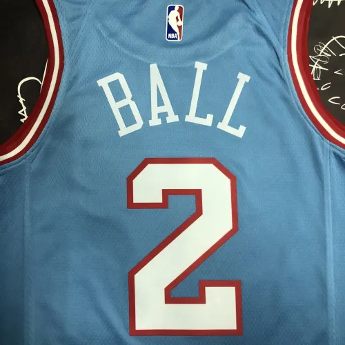 Camiseta Chicago Bulls Lonzo Ball #2, Hombre