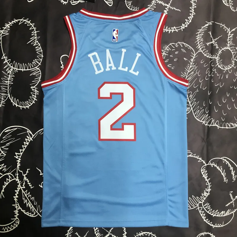 Camiseta de hombre de los Chicago Bulls de Lonzo Ball (#2)