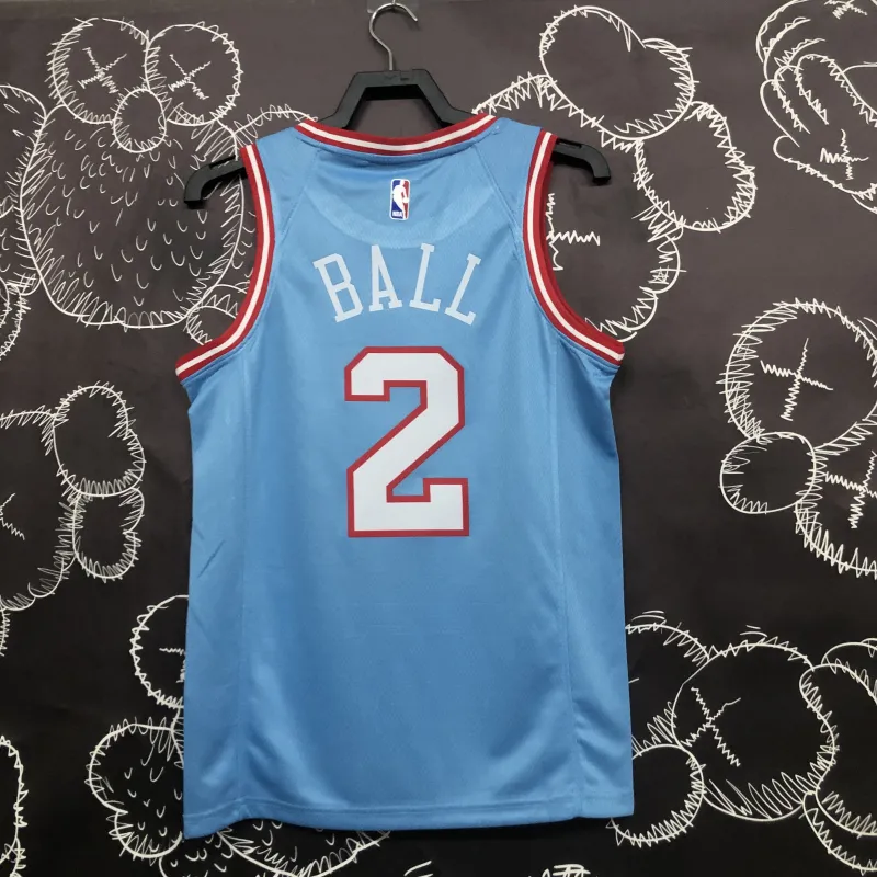 Camiseta de hombre de los Chicago Bulls de Lonzo Ball (#2)