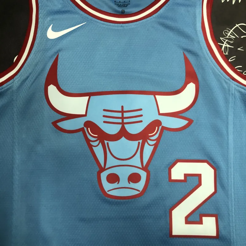 Camiseta de hombre de los Chicago Bulls de Lonzo Ball (#2)
