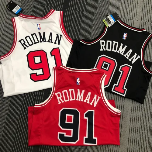 Camiseta Chicago Bulls Dennis Rodman #91 Hombre