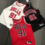 Maglia da uomo dei Chicago Bulls Dennis Rodman #91