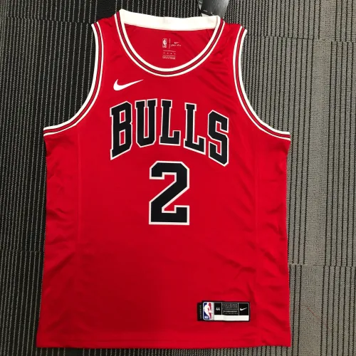 Camisola dos Chicago Bulls Lonzo Ball #2 para homem