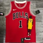Camiseta Chicago Bulls Derrick Rose #1, Hombre Camiseta de hombre de los Chicago Bulls de Derrick Rose (1 punto, 5 tiros, 1 asistencia)