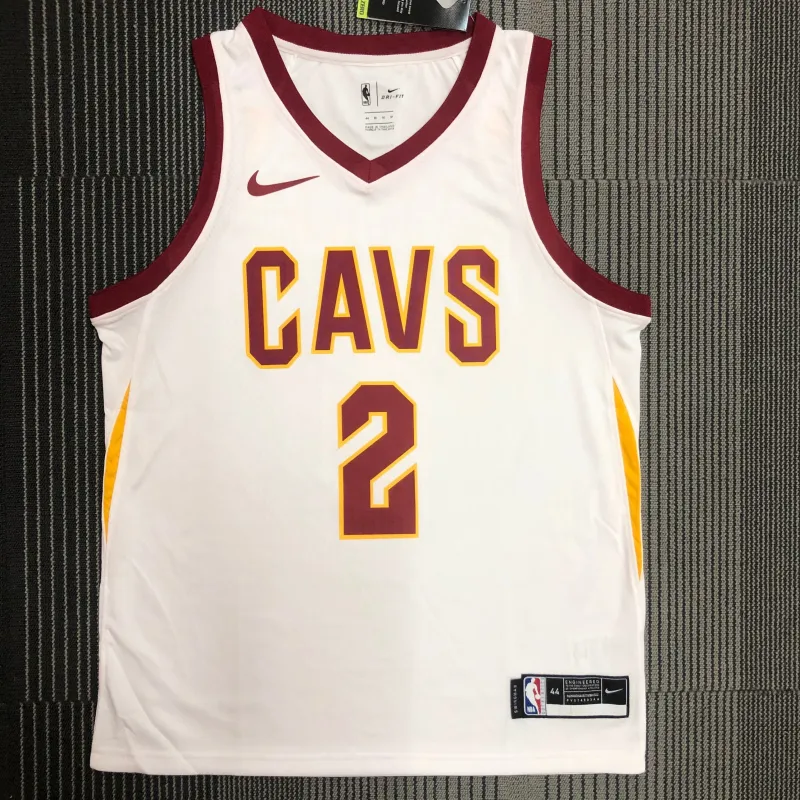 Cleveland Cavaliers White Kyrie Irving #2 Men’s Jersey