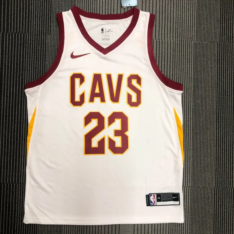 Cleveland Cavaliers White LeBron James #23 Men’s Jersey