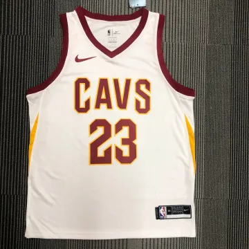 Cleveland Cavaliers White LeBron James #23 Men's Jersey