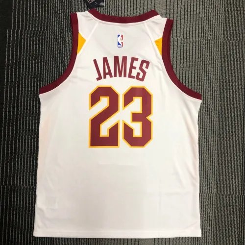 Cleveland Cavaliers White LeBron James #23 Men’s Jersey