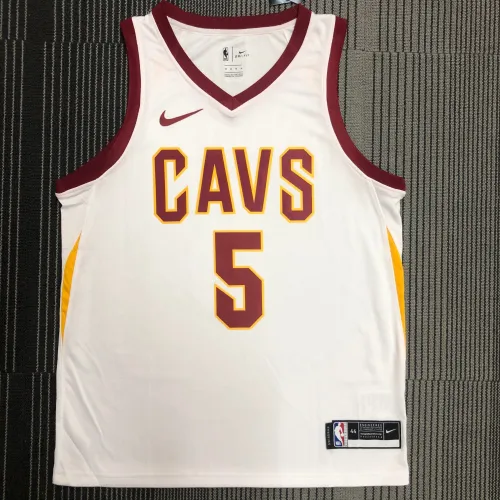 Cleveland Cavaliers White JR Smith #5 Men's Jersey