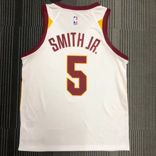 Cleveland Cavaliers White JR Smith #5 Men’s Jersey