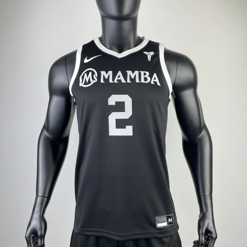 Los Angeles Lakers Lonzo Ball #2 Camiseta negra de hombre