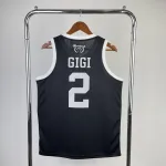 Los Angeles Lakers Lonzo Ball #2 Camiseta negra de hombre