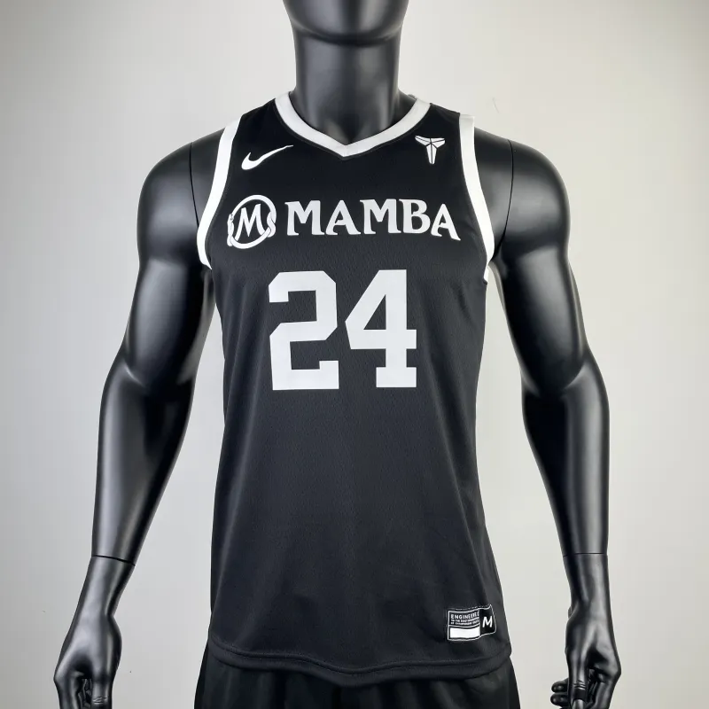 Maglia da uomo Los Angeles Lakers Kobe Bryant #24 Nero