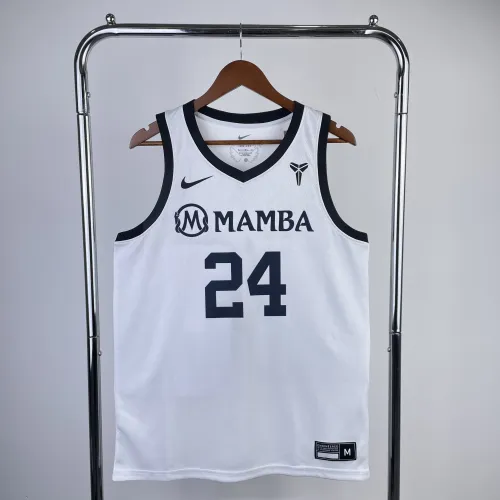Maillot Hommes Los Angeles Lakers Kobe Bryant #24 Blanc