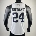 Los Angeles Lakers Kobe Bryant #24 White Men's Jersey