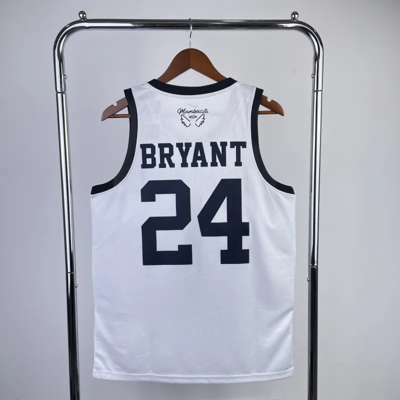 Los Angeles Lakers Kobe Bryant #24 White Men's Jersey