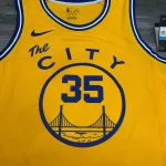 Golden State Warriors Yellow Kevin Durant #35 Men’s Jersey