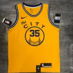 Golden State Warriors Yellow Kevin Durant #35 Men’s Jersey