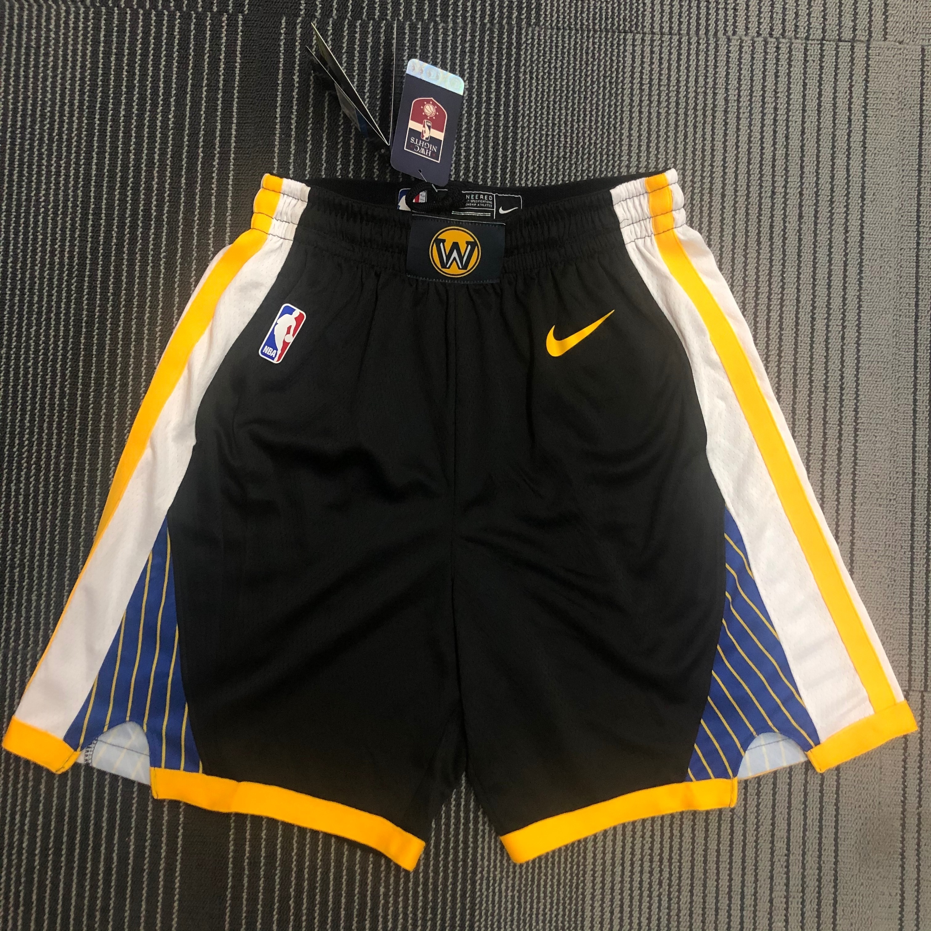 Golden State Warriors Black Men#039;s Shorts