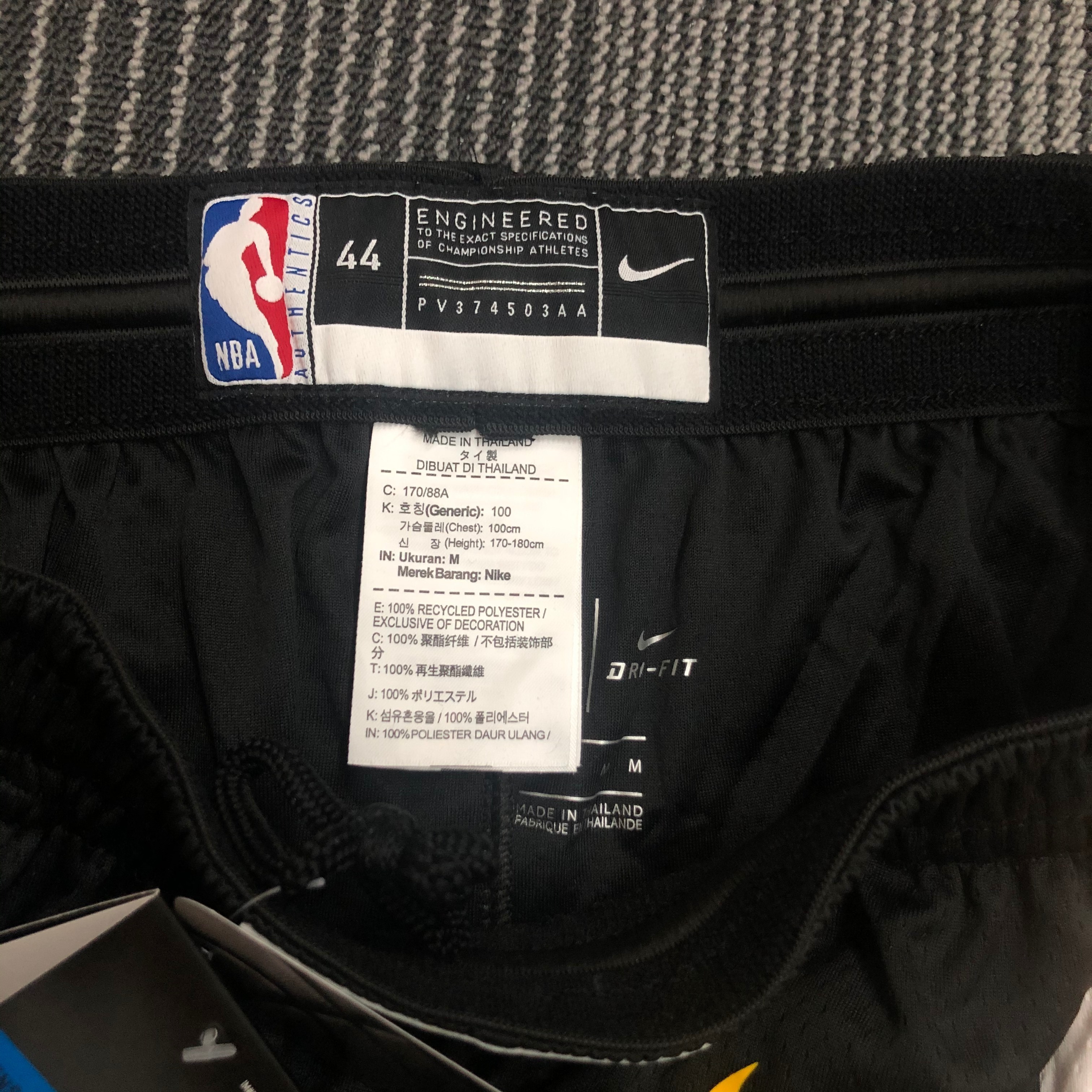 Golden State Warriors Black Men#8217;s Shorts