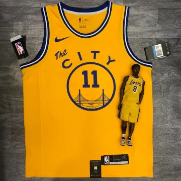 Maglia da uomo Golden State Warriors Yellow Klay Thompson #11