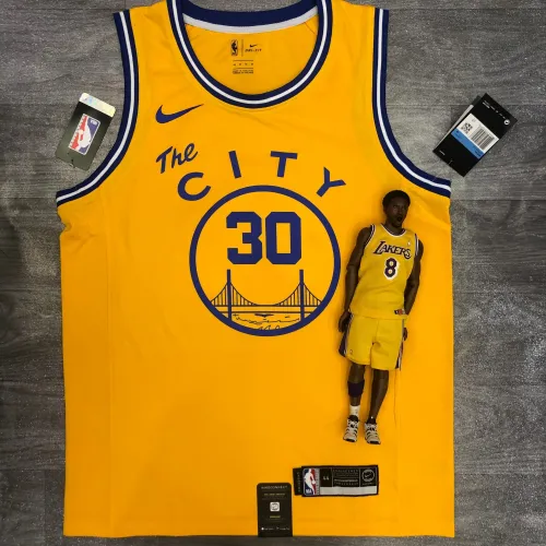 Golden State Warriors Yellow Stephen Curry #30 Men's Jersey