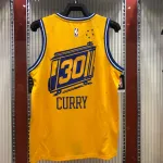Golden State Warriors Yellow Stephen Curry #30 Men’s Jersey