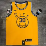 Golden State Warriors Yellow Stephen Curry #30 Men’s Jersey
