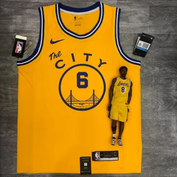 Golden State Warriors Yellow #6 Men's Jersey