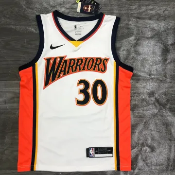 Camisola de homem Stephen Curry #30 dos Golden State Warriors branca