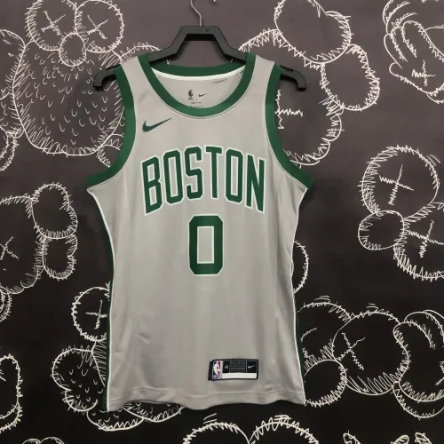 Boston Celtics Jayson Tatum #0 Grijze herenshirt